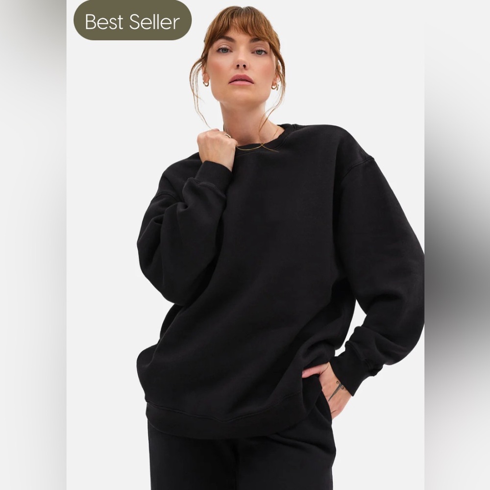 NWOT- Mate the Label Oversized Organic Fleece Sweatshirt